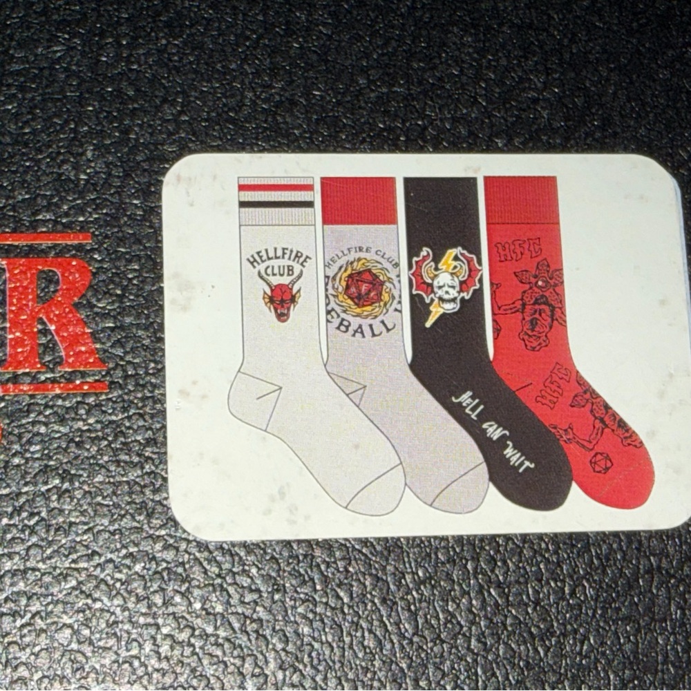Stranger Things Black Casual Socks